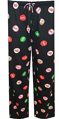 MJC International Group Mens Coca Cola Products Bottle Caps Lounge Pants