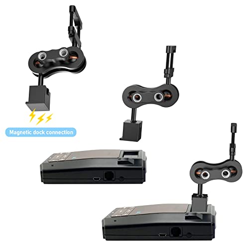 Image of SDSACZMU Radar Detector Mount,Aluminum Rearview Mirror Rod Radar Bracket,for Escort Max360c,Max 3, X IXc,Redline EX Beltronics Cobra DualPro GT 360 Radar Detector,with EZ Magnet Connection Base