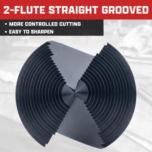 Image of NEIKO 10636B Step Drill Bit, 3 Steps 7 /8 inch to 1-7 /32 inch Straight M35 Cobalt, AlTiSiN Coated, 1 /4 inch Quick Change Step Bits for Steel, Metal, Wood, Plastic, Unibit Cone Drill Bits, Two Flute