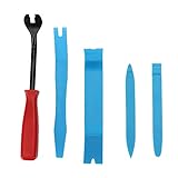 clip removal tool walmart Kit de herramientas de extracción 5 en 1, apto para la mayoría de los automóviles, el panel de la puerta evita rayar su automóvil, la herramienta podría reducir de manera eficiente las cicatrices cóncavas y salientes que quedan al usar la cuchilla de tornillo para quitar.