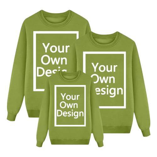 Custom Christmas Family Sweatshirts Matching Family Christmas T Shirts Design with Name Photo Monogrammed Sweatshirts