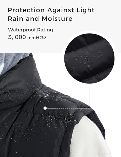 Image of ZSHOW Men's Puffer Vest Removable Hooded Vest Outdoor Winter Vest
