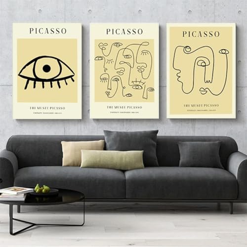 Toile Picasso abstraite pour une décoration de bar ou chambre