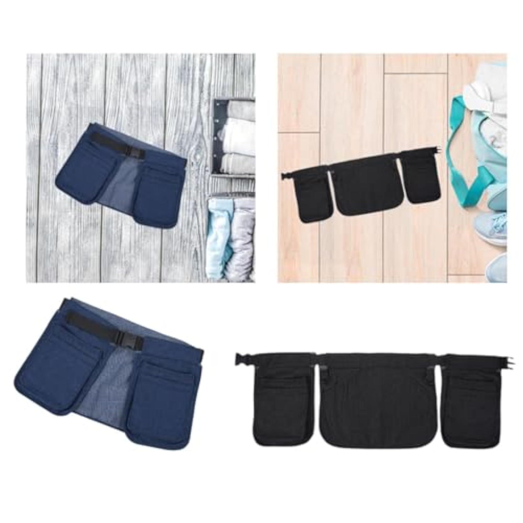 Sturdy Denim Waist Bag Zipper Pack for Hiking