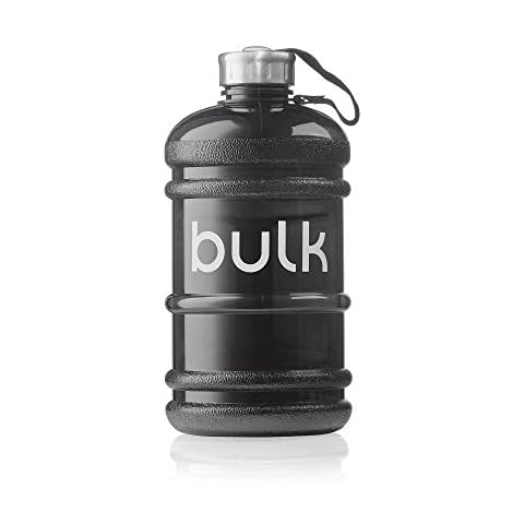Bulk Half Gallon Water Bottle, Gunmetal Black, 2.2 Litre Cover