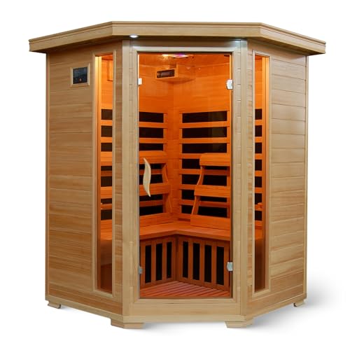 Blue Wave 3-Person Corner Sauna