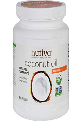 無臭 オーガニック ココナッツオイル Nutiva Organic Refind Coconut Oil 1530g 54oz お得な大容量 並行輸入品（Amazon）