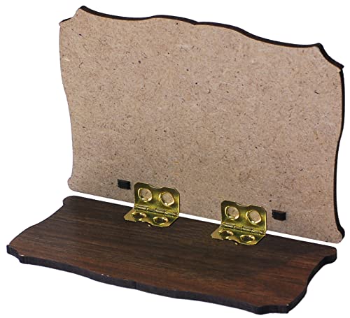 KUSTOM ART St. Padre Pio Type Book Book Printed On Wood Folding With Inserts Ornament Hot Gold 14x9.5 cm, Warm, 14L x 9.5W cm - Image 3