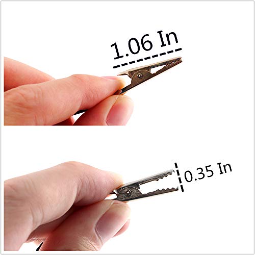 Image of Eiechip Alligator Clips with Wires, 42 Inches Insulated Jumper Wires with Alligator Clips Double-Ended Test Leads, 3 Groups Red & Black for Electrical Testing DIY Circuit Projects