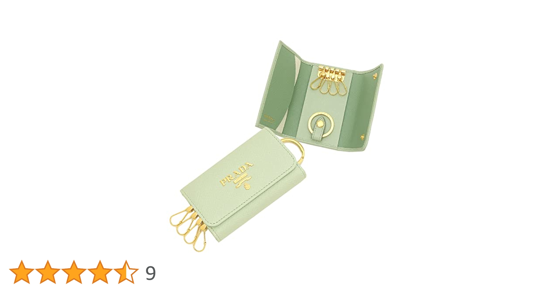 PRADAサフィアーノマルチカラー キーケース 国内直営店【PRADA サフィアーノマルチカラー キーケース