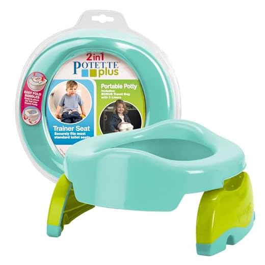 Kalencom Potette Plus 2-in-1 Travel Potty Trainer Seat Teal …