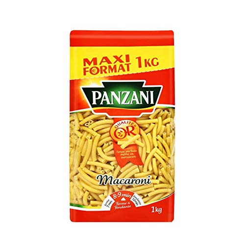 Panzani - 1Kg Macarrones Pastas - Lot De 4 - Precio Por Lote - Entrega Rápida