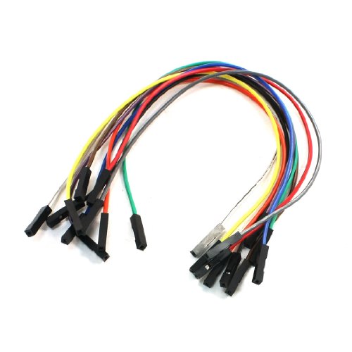 uxcell 10PCS 20CM Female to Female Jumper Cable Wires Multicolor Connector
