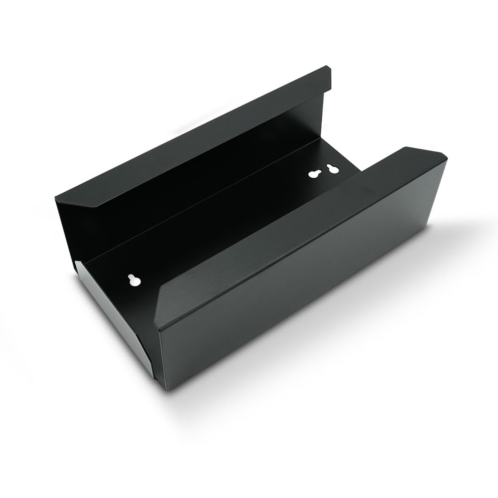 Soporte para guantes - Dispensador de guantes desechables - con soporte de pared (negro)