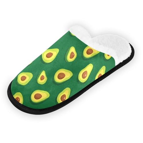 Avocado Cartoon Green Slippers For Women Men Soft Memory Foam Non-Slip Fruit Winter Indoor House Shoes Travel Slipper2