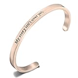 ZIZEI My Story Isn't Over Yet Semi Colon Inspirational Bracelet Mental Health Awareness Jewelry Semicolon Jewelry(Rose Gold)