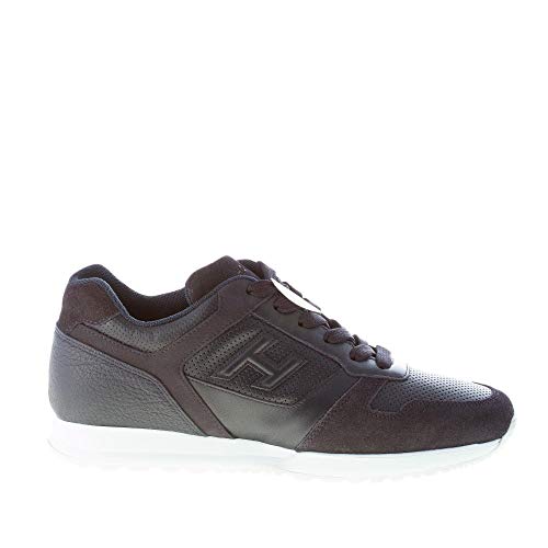 Migliori Scarpe Hogan da 200 a 300 euro Hogan Uomo H321 Sneaker in Pelle e camoscio Blu con forature Color Blu Size 45 EU (UK 10.5)