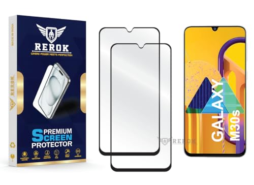 Image of Gorilla Tempered Glass Screen Protector Compatible with Samsung Galaxy M30s [Pack of 2] | Edge-to-Edge, Bubble-Free, Case Friendly, Easy Installation Kit