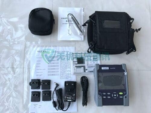 All components included with the JDSU VIAVI Smart OTDR laid out