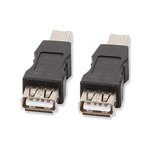 ELECTOP Adaptador USB 2.0 A Hembra a USB B Macho Pack 2 miniatura 4