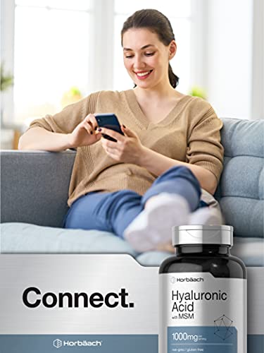 Hyaluronic Acid With Msm | 1000 Mg | 120 Capsules | Non-Gmo And Gluten Free Supplement | Bioavailable Formula | By Horbaach #TOP5