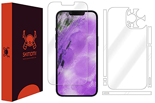 Skinomi Full Body Skin Protector Compatible with Apple iPhone 13 Pro Max (6.7 inch)(Screen Protector + Back Cover) TechSkin Full Coverage Clear HD Film