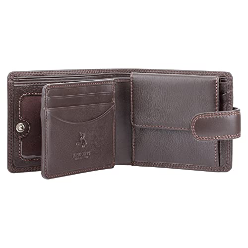 Visconti Heritage Ht10- Thin Soft Visconti Leather Wallet (Brown) #TOP1