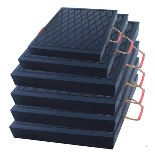 Stabilisateur de camping-car avec ces patins de cric et tapis de support empilables