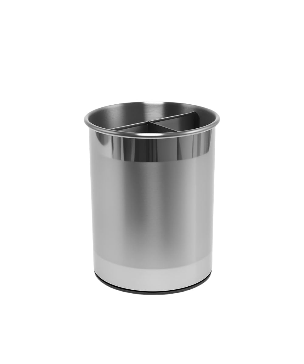 Photo 1 of TENGINE Rotating Utensil Holder, 6.5 x 5.25 Inch, Silver