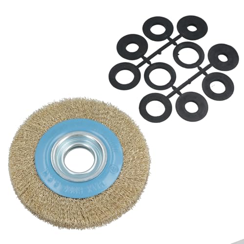 Steel Wire Wheel/Brush with shaft adapters for 6