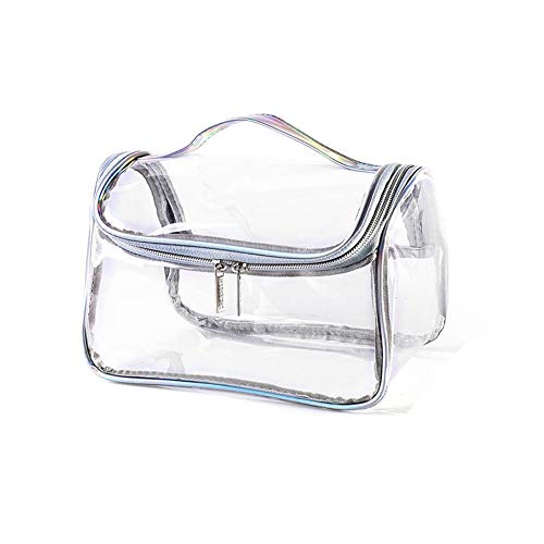 Luckyx Kulturbeutel PVC-Reisetasche Transparente wasserdichte Kulturbeutel Flüssigkeitsbeutel Für Flüge Make-up Hängende Schuhspeichertasche Mit Reißverschlüssen Vakuumspeicher Urlaubsbeutel Cover