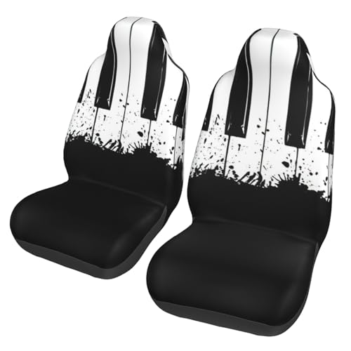 Housses de siège avant imprimées piano EdWal pour accessoires auto