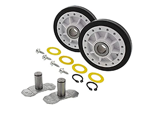 DE696 Dryer Drum Roller Kit for Dryers Compatible With CDE20T7WC, CDE20T7WC, CDE20T8A, CDE20T8A, CDE20T8V, CDE20T8V, CDE20T8VC, CDE20T8VC, CDE20T8W, CDE20T8W, CDE22B6M