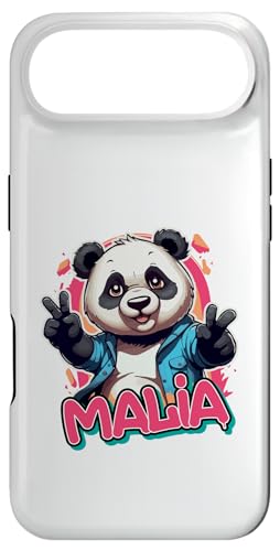 MALIA - Beautiful girl name with adorable Panda �X�}�z�P�[�X iPhone Air �p