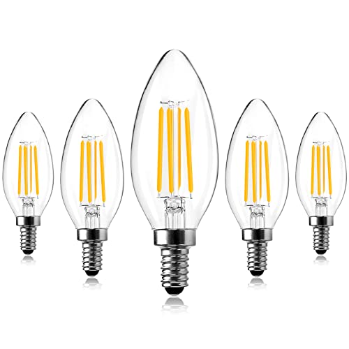 Spacelumen E14 Dimmable Small Edison Screw SES Candle Light Bulbs