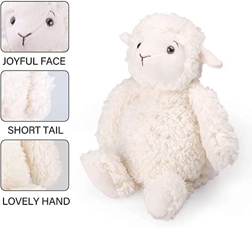 LotFancy Schaf Kuscheltier Lamm Plüschtier 30cm, Flauschige Lämmchen Stofftier, Geschenke für Kinder, Mädchen