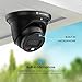 Amcrest 4K Night Color AI Turret IP PoE Camera 49ft Full Color Nightvision, Security IP Camera, Built-in Microphone, Human Detection, Perimeter Protection, 129° FOV, 4K@15fps IP8M-2779EB-AI (Black)