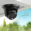 Amcrest 4K Night Color AI Turret IP PoE Camera 49ft Full Color Nightvision, Security IP Camera, Built-in Microphone, Human Detection, Perimeter Protection, 129 FOV, 4K@15fps IP8M-2779EB-AI (Black)