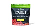 SFH Push Pre-Workout Powder (Lemonade) BCAAs for Muscle Repair | Electrolytes | Non-Dairy, No Artificial Flavors, Colors, Sugar, Soy, Gluten, or GMOs (Bag)