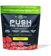 SFH Push Pre-Workout Powder (Lemonade) BCAAs for Muscle Repair | Electrolytes | Non-Dairy, No Art...