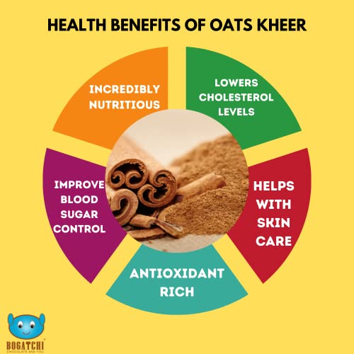 Image of BOGATCHI Oats Kheer - Ready to Cook AUTHENTIC Oats Kheer - 200 g, Ready to Eat Meal and Tasty Instant Meal, 100% Natural Ingredients, No Preservatives, No Artificial Colours&Flavors