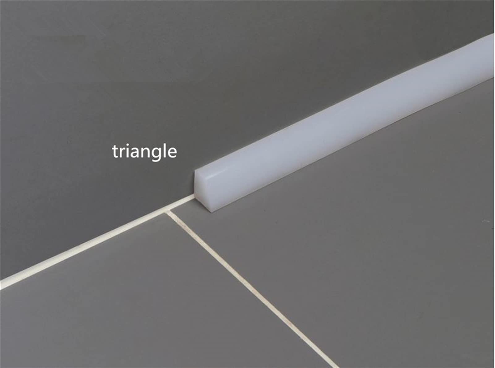 Joint pour Porte Fenêtre Triangle Silicone Bouchon d'eau Salle de Bain et Cuisine barrières d'eau Auto-adhésif butée (Size : 150CM)