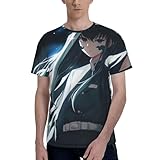 [zhandiffy] 鬼滅 の刃 吸汗速乾スポーツ半袖 男女兼用吸汗速乾夏服 涼しい丸首上着通気性 Xl