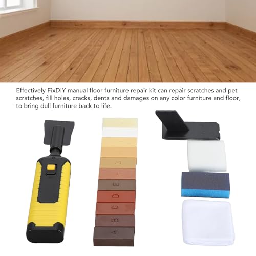 Kit de Cera para Reparo de Piso, Kit de Reparo de Piso de Madeira de 11 Cores para Consertar Móveis