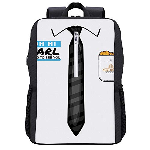 Billy Madison Oh Hi Carl - Mochila para portátil con puerto de carga USB