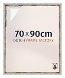 Dutch Frame Factory   Cadre flottant 70x100   Noir Mat   Cadre en caisse américaine pour toile sur chassis   MDF   Lausanne