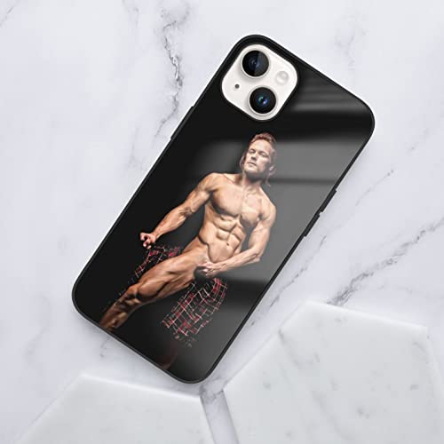 Genaolax Sam Heughan Phone Case Compatible With Iphone14/14 Plus Case, Soft Tpu Fashion Cool Shockproof Glass Case White #TOP6