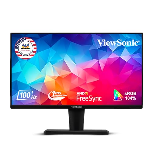 ViewSonic VA2215-H 54,4 cm (22 Zoll) Büro Monitor (Full-HD, HDMI, VGA, Adaptive Sync, ViewMode, Eye-Care, Eco-Mode) Schwarz