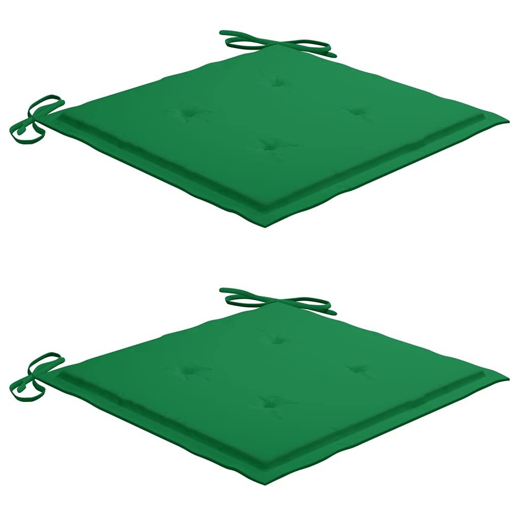 Sedia a Dondolo con Cuscino Verde in Legno di Teak Sedia per esterni Sedia per terrazza Sedia da relax per terrazze, giardini, patii