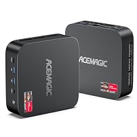ACEMAGIC K1 Mini PC, AMD Ryzen R2544 Windows 11 Pro Mini PC (Übertrifft 3500U),8GB DDR4 256GB M.2 SSD Micro PC mit RJ45 | 4K Triple Display | WiFi 5 für Zuhause/Büro/Schule